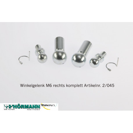 kit rotule angulaire M6 à droite (2 pièces)