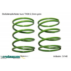 ressort court 2,3mm vert (2 pièces)