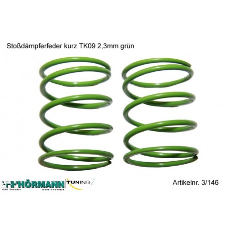 ressort court 2,3mm vert (2 pièces)