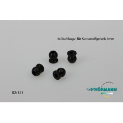boule de direction 4mm (4 pièces)